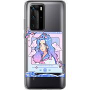 Прозрачный чехол BoxFace Huawei P40 Pro The Sakuras Will Cry For You