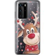 Прозрачный чехол BoxFace Huawei P40 Pro Winter Deer