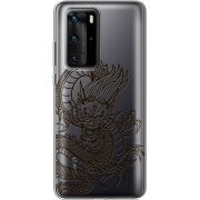 Прозрачный чехол BoxFace Huawei P40 Pro Chinese Dragon