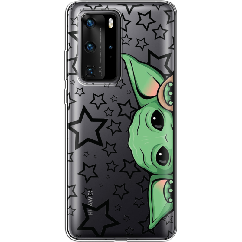 Прозрачный чехол BoxFace Huawei P40 Pro Baby Yoda