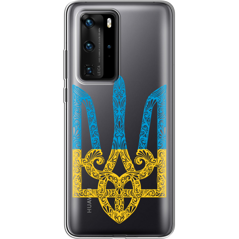 Прозрачный чехол BoxFace Huawei P40 Pro Gold Trident