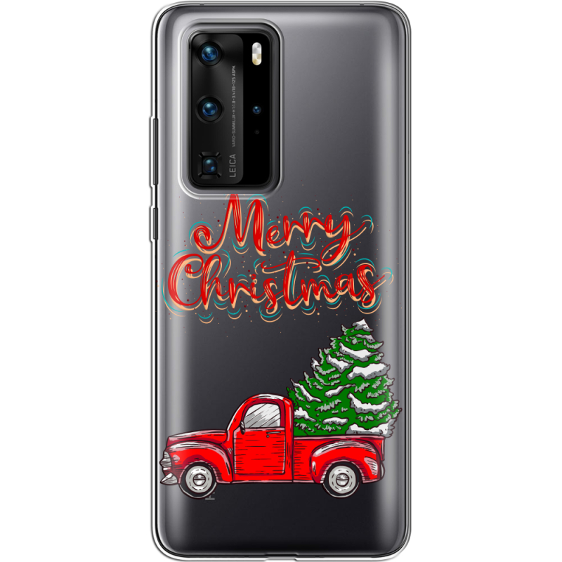 Прозрачный чехол BoxFace Huawei P40 Pro Holiday Car