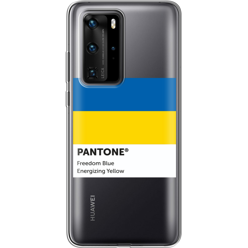 Прозрачный чехол BoxFace Huawei P40 Pro Pantone вільний синій