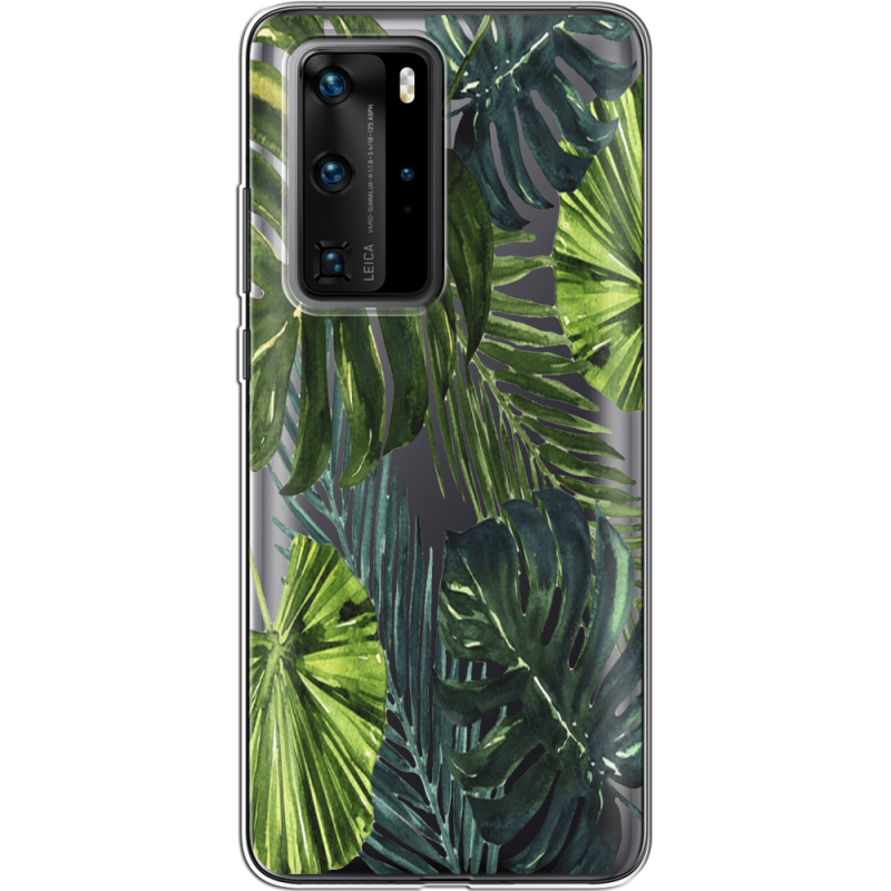 Прозрачный чехол BoxFace Huawei P40 Pro Palm Tree