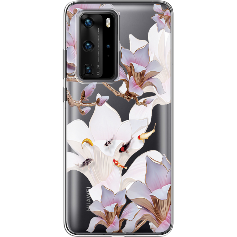 Прозрачный чехол BoxFace Huawei P40 Pro Chinese Magnolia