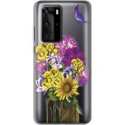 Прозрачный чехол BoxFace Huawei P40 Pro My Bouquet