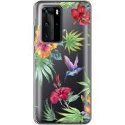 Прозрачный чехол BoxFace Huawei P40 Pro Tropical