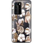 Прозрачный чехол BoxFace Huawei P40 Pro Cotton and Rabbits