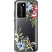 Прозрачный чехол BoxFace Huawei P40 Pro Floral