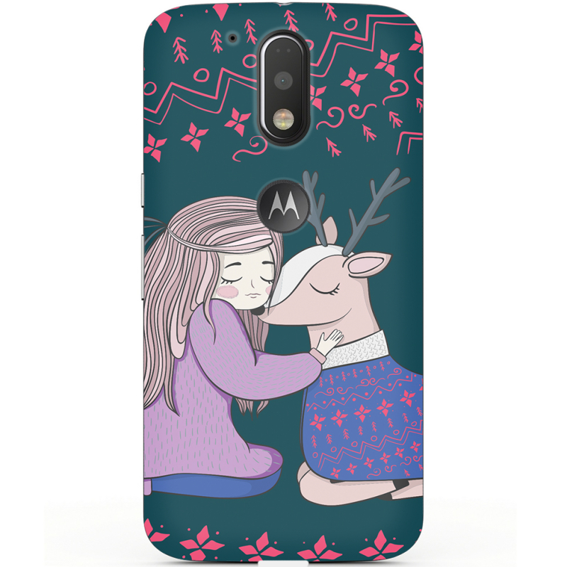 Чехол Uprint Motorola Moto G4 XT1622 Girl and deer