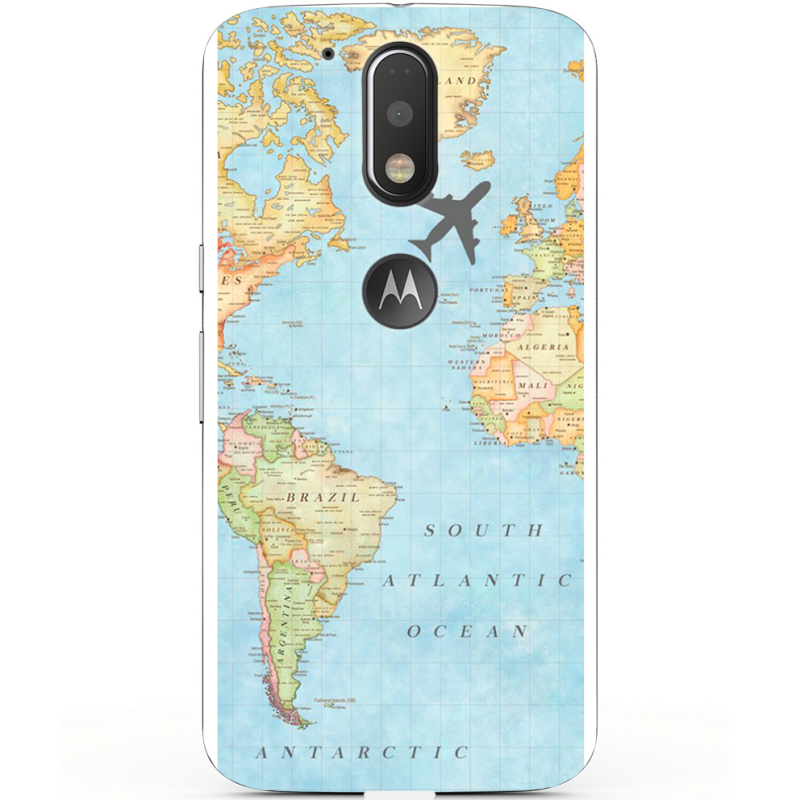 Чехол Uprint Motorola Moto G4 XT1622 Карта