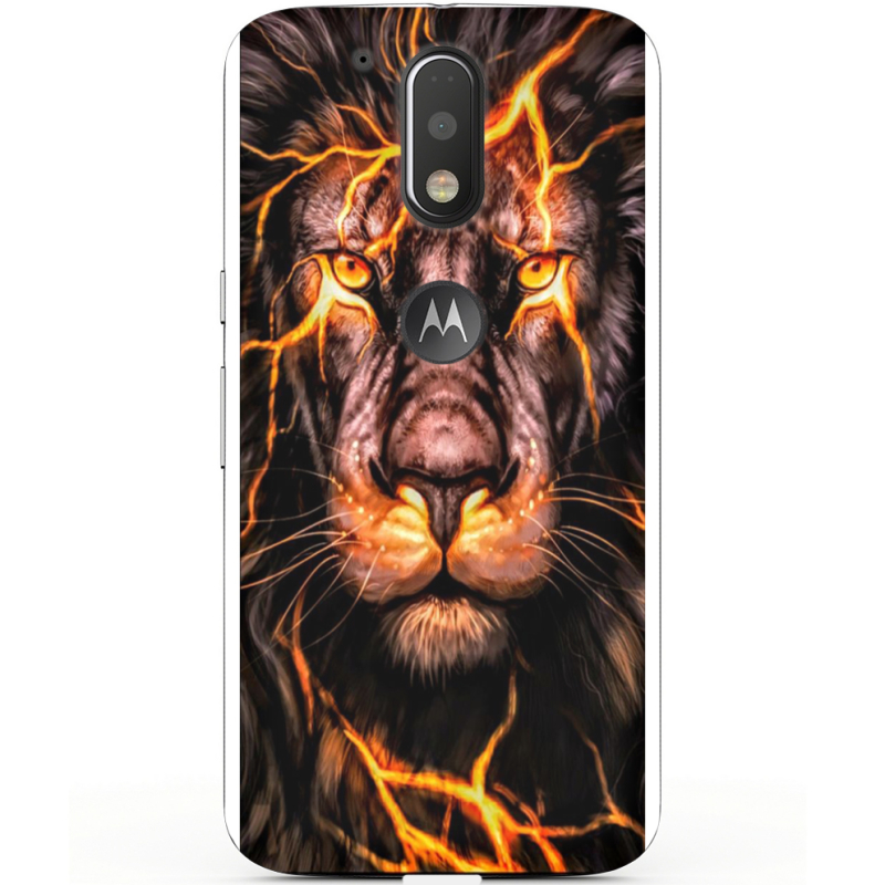 Чехол Uprint Motorola Moto G4 XT1622 Fire Lion