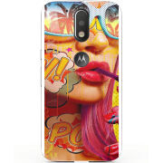 Чехол Uprint Motorola Moto G4 XT1622 Yellow Girl Pop Art