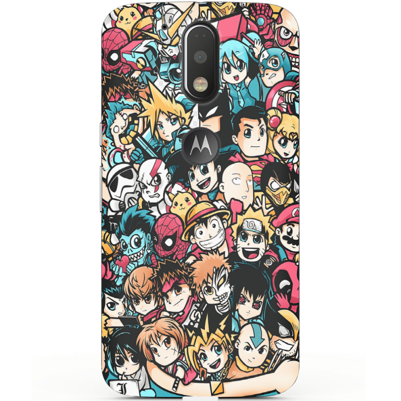 Чехол Uprint Motorola Moto G4 XT1622 Anime Stickers