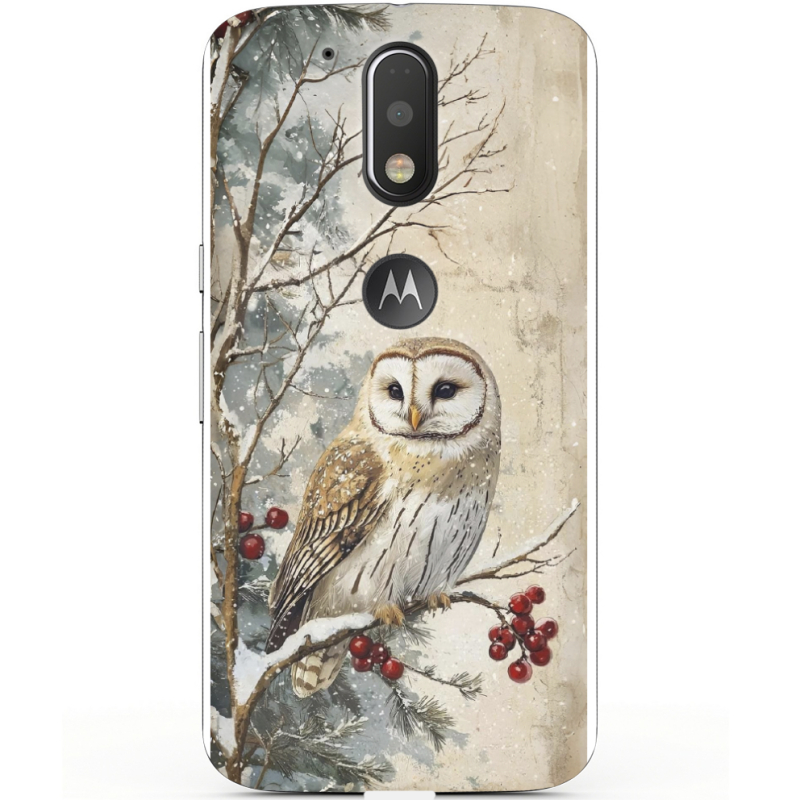 Чехол Uprint Motorola Moto G4 XT1622 Christmas Owl