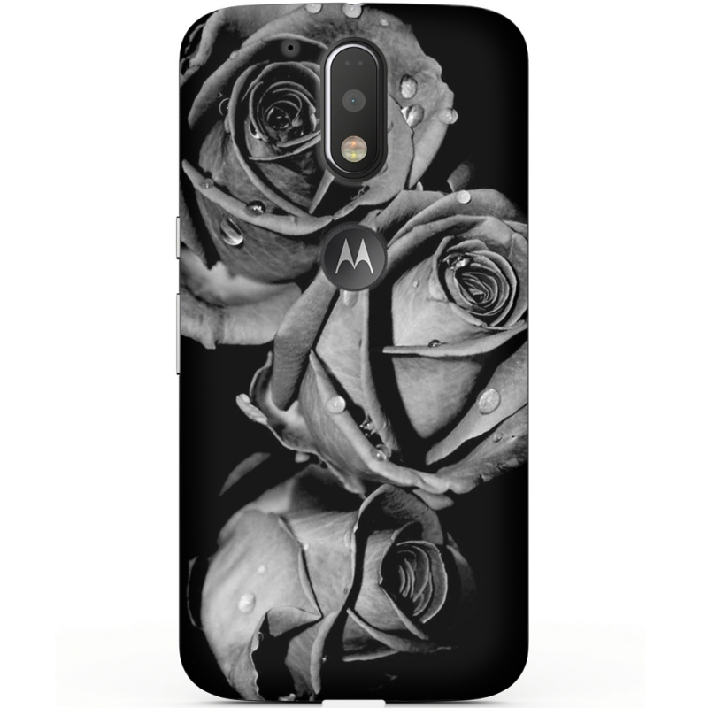 Чехол Uprint Motorola Moto G4 XT1622 Black and White Roses