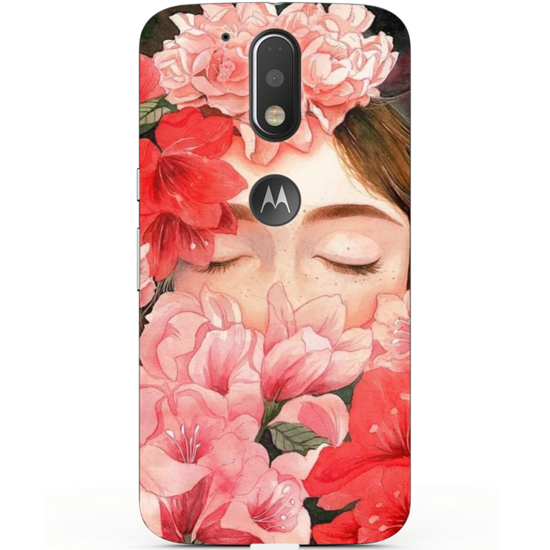 Чехол Uprint Motorola Moto G4 XT1622 Girl in Flowers