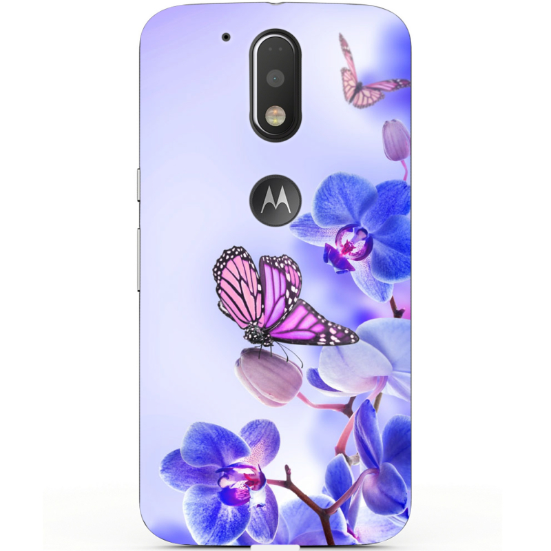 Чехол Uprint Motorola Moto G4 XT1622 Orchids and Butterflies