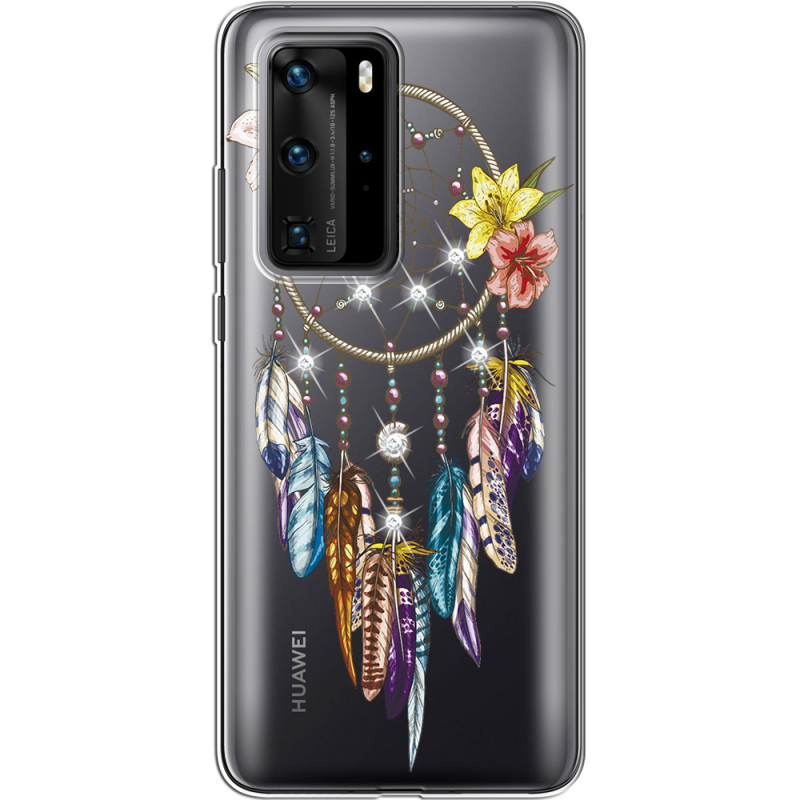 Чехол со стразами Huawei P40 Pro Dreamcatcher