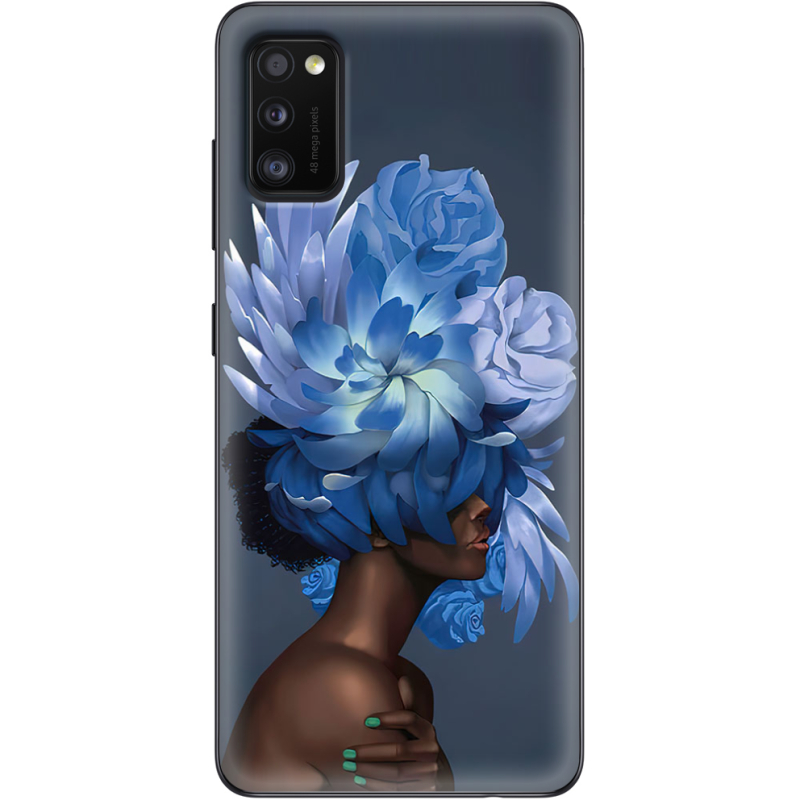 Чехол BoxFace Samsung Galaxy A41 (A415) Exquisite Blue Flowers