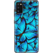 Чехол BoxFace Samsung Galaxy A41 (A415) лазурные бабочки