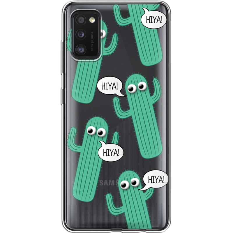 Прозрачный чехол BoxFace Samsung Galaxy A41 (A415) с 3D-глазками HIYA