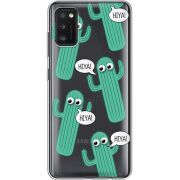 Прозрачный чехол BoxFace Samsung Galaxy A41 (A415) с 3D-глазками HIYA