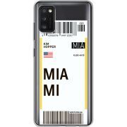 Прозрачный чехол BoxFace Samsung Galaxy A41 (A415) Ticket Miami