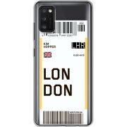 Прозрачный чехол BoxFace Samsung Galaxy A41 (A415) Ticket London