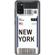 Прозрачный чехол BoxFace Samsung Galaxy A41 (A415) Ticket New York