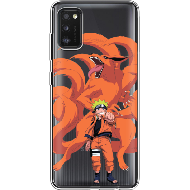 Прозрачный чехол BoxFace Samsung Galaxy A41 (A415) Naruto and Kurama