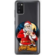 Прозрачный чехол BoxFace Samsung Galaxy A41 (A415) Cool Santa