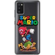 Прозрачный чехол BoxFace Samsung Galaxy A41 (A415) Super Mario