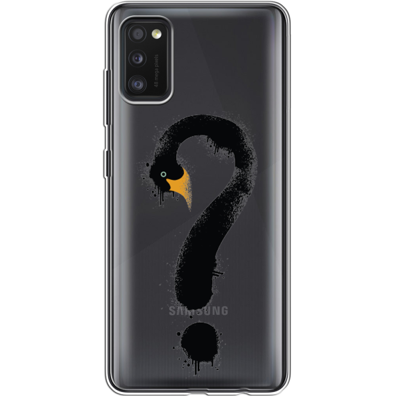 Прозрачный чехол BoxFace Samsung Galaxy A41 (A415) Swan question
