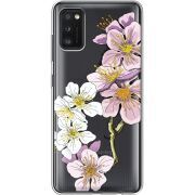 Прозрачный чехол BoxFace Samsung Galaxy A41 (A415) Cherry Blossom
