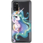 Чехол со стразами Samsung Galaxy A41 (A415) Unicorn Queen