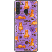 Чехол BoxFace Samsung Galaxy A21 (A215) Yoga Cat