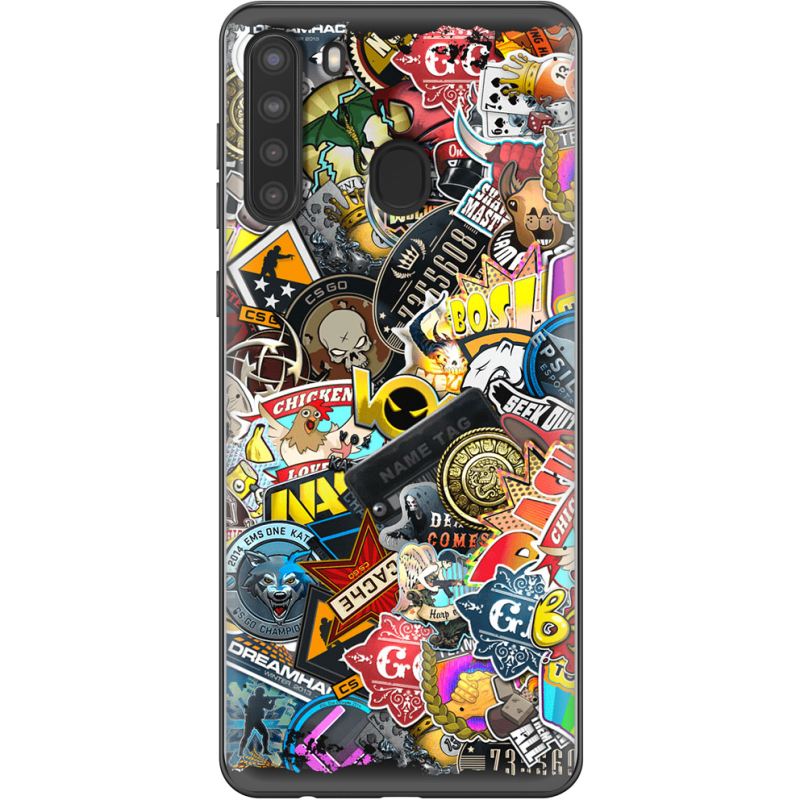 Чехол BoxFace Samsung Galaxy A21 (A215) CS:Go Stickerbombing