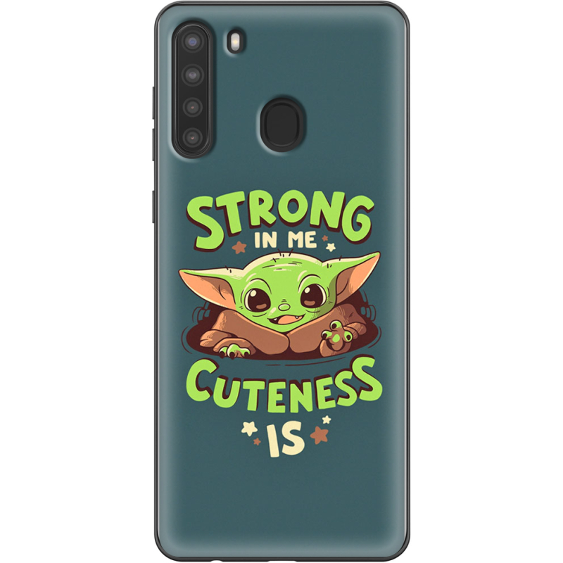 Чехол BoxFace Samsung Galaxy A21 (A215) Strong in me Cuteness is