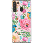 Чехол BoxFace Samsung Galaxy A21 (A215) Birds in Flowers