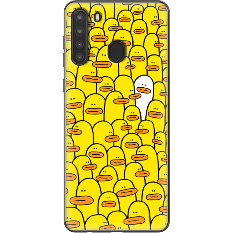 Чехол BoxFace Samsung Galaxy A21 (A215) Yellow Ducklings