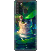 Чехол BoxFace Samsung Galaxy A21 (A215) White Tiger Cub