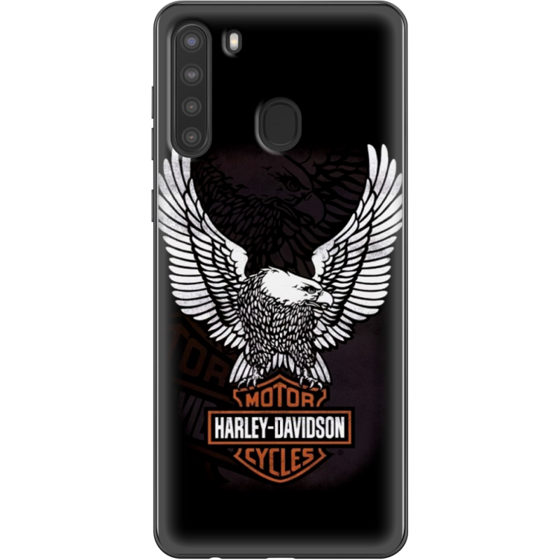 Чехол BoxFace Samsung Galaxy A21 (A215) Harley Davidson and eagle