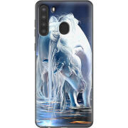 Чехол BoxFace Samsung Galaxy A21 (A215) White Horse