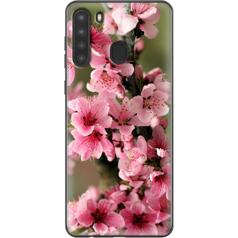 Чехол BoxFace Samsung Galaxy A21 (A215) Вишневые Цветы