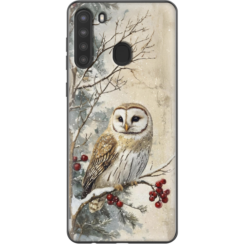 Чехол BoxFace Samsung Galaxy A21 (A215) Christmas Owl