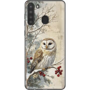 Чехол BoxFace Samsung Galaxy A21 (A215) Christmas Owl