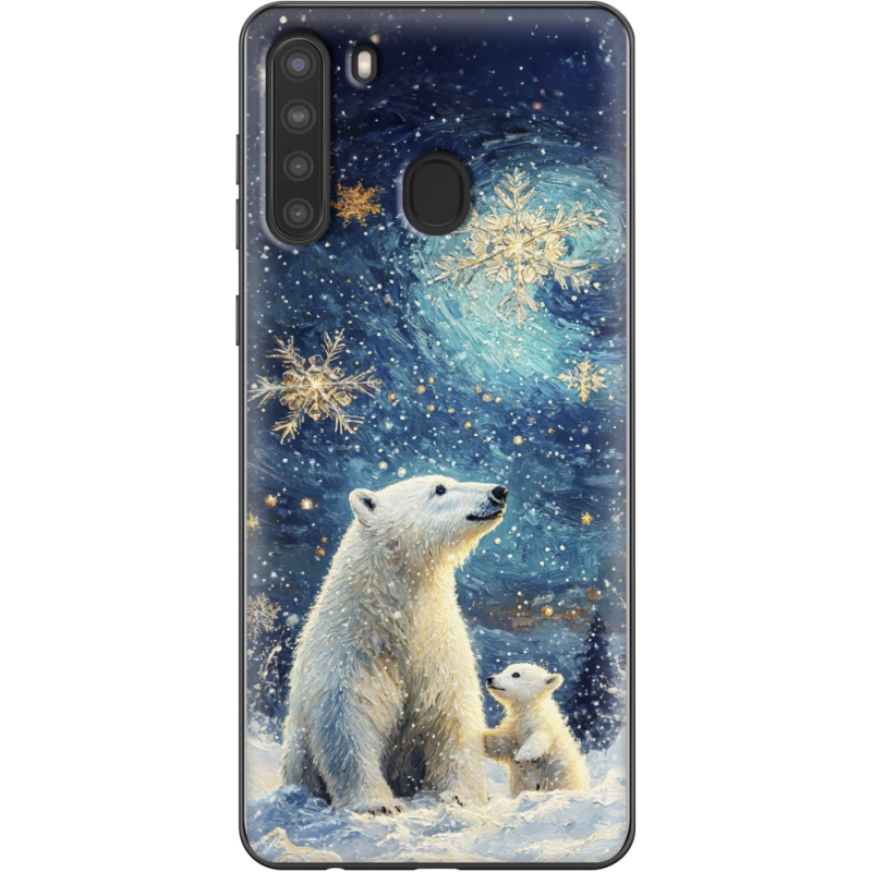 Чехол BoxFace Samsung Galaxy A21 (A215) Північні ведмеді