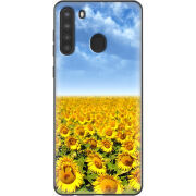Чехол BoxFace Samsung Galaxy A21 (A215) Подсолнухи