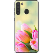 Чехол BoxFace Samsung Galaxy A21 (A215) Bouquet of Tulips
